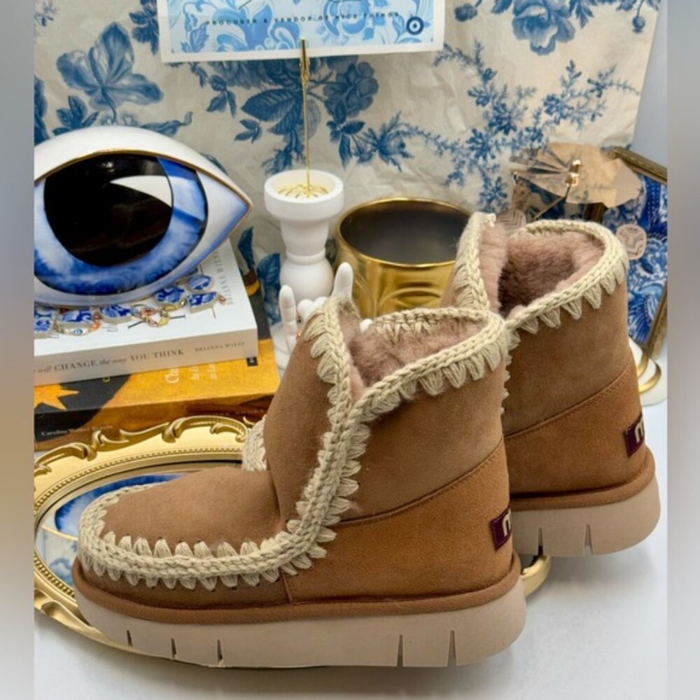 🆕 MOU 🧿 NWT WOB Cognac Eskimo 18 BOUNCE, Sz EU 37 - Picture 4 of 14